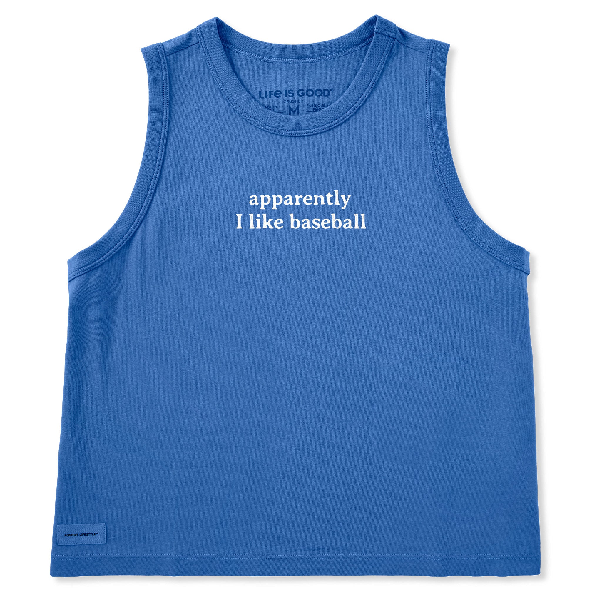 Women's Apparently I Like Baseball Crusher Boxy Tank