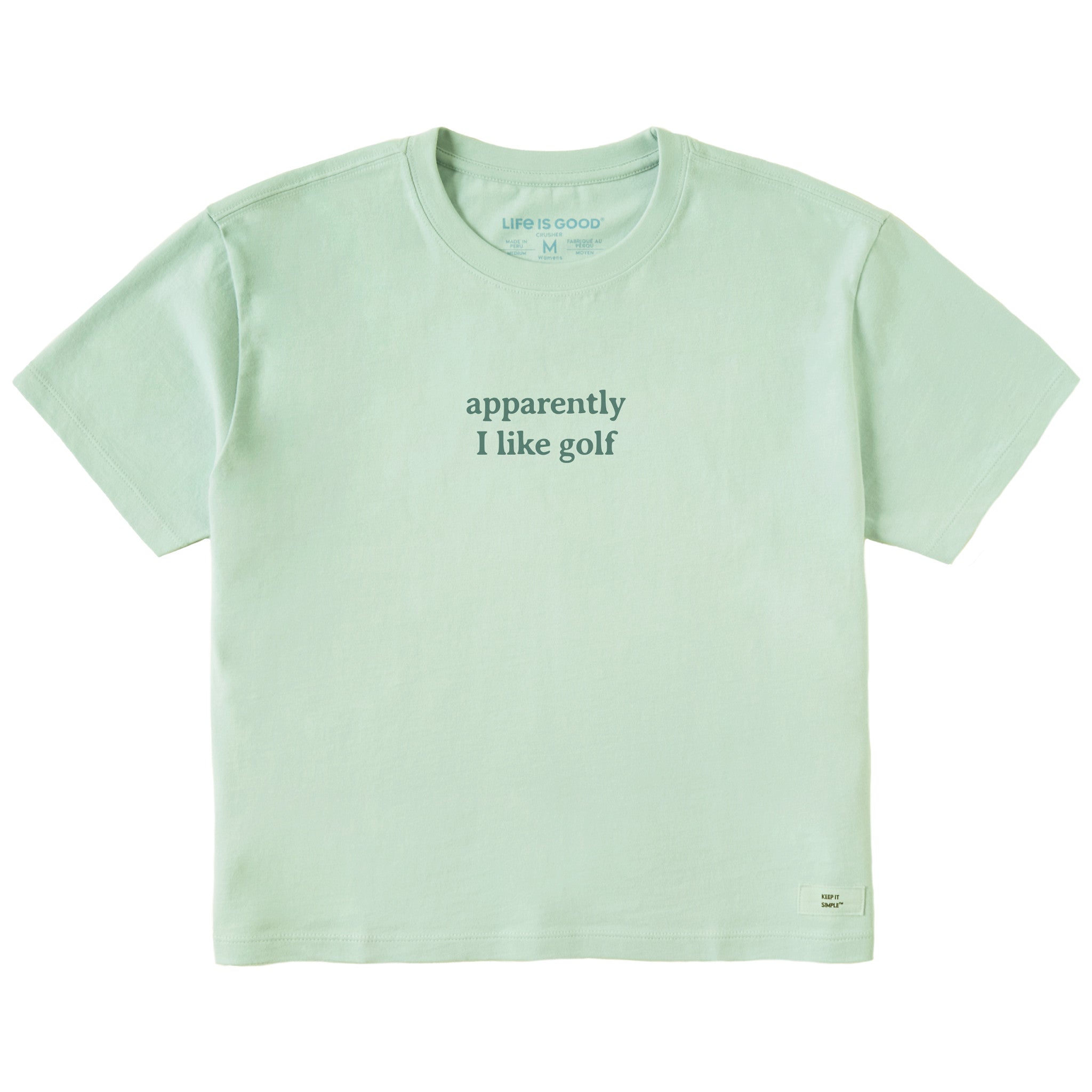 Women's Apparently I Like Golf Short Sleeve Crusher Boxy Tee